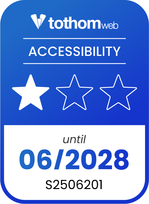 tothomweb. ACCESSIBILITAT. 1/3 estrelles. fins al 06/2028. S2506201