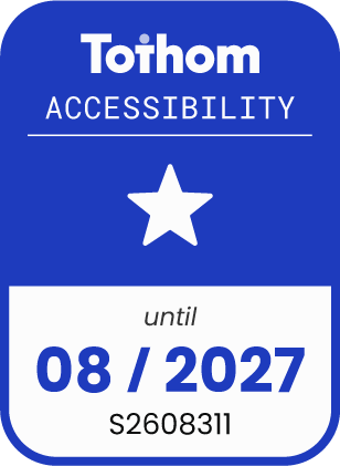 Tothom Accessibility. 1/3 stars. until 08/2027. S2608311